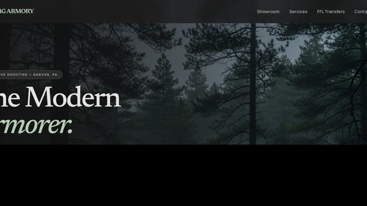 MG Armory — Premium Firearms E-Commerce