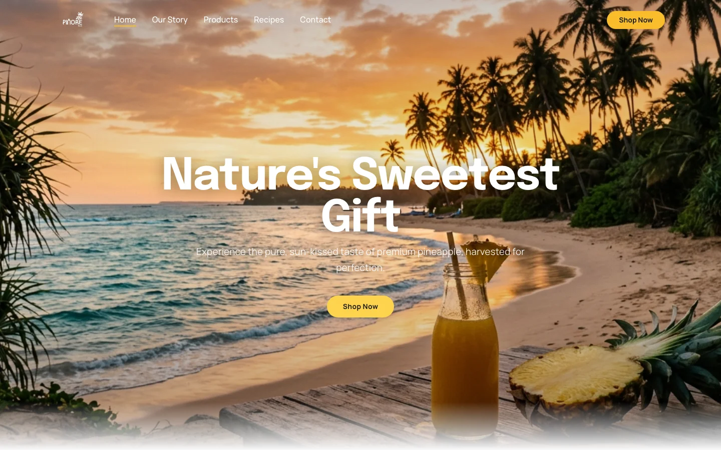 Piñore Foods — Premium Pineapple Products